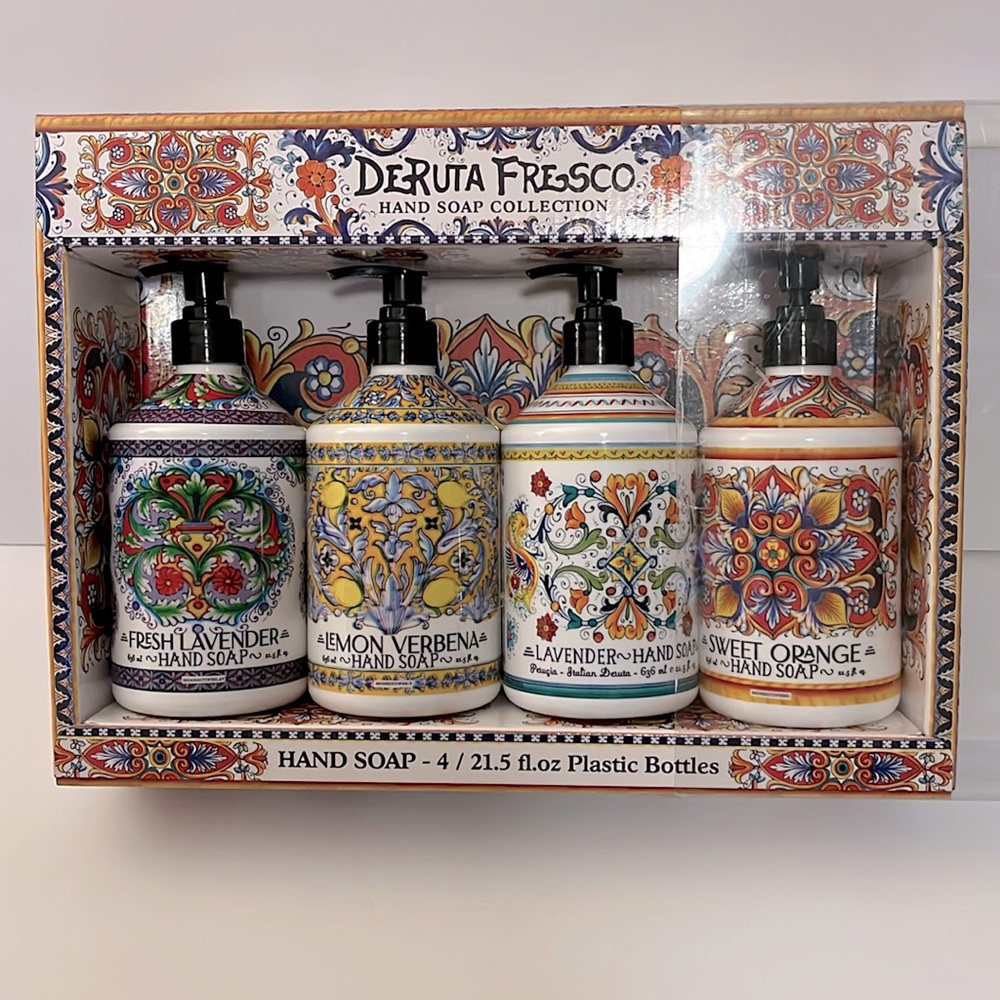 Deruta Fresco Soap Bottle Dispenser Set